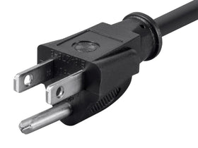 Monoprice power cord interior with 18AWG copper conductors for safe power.