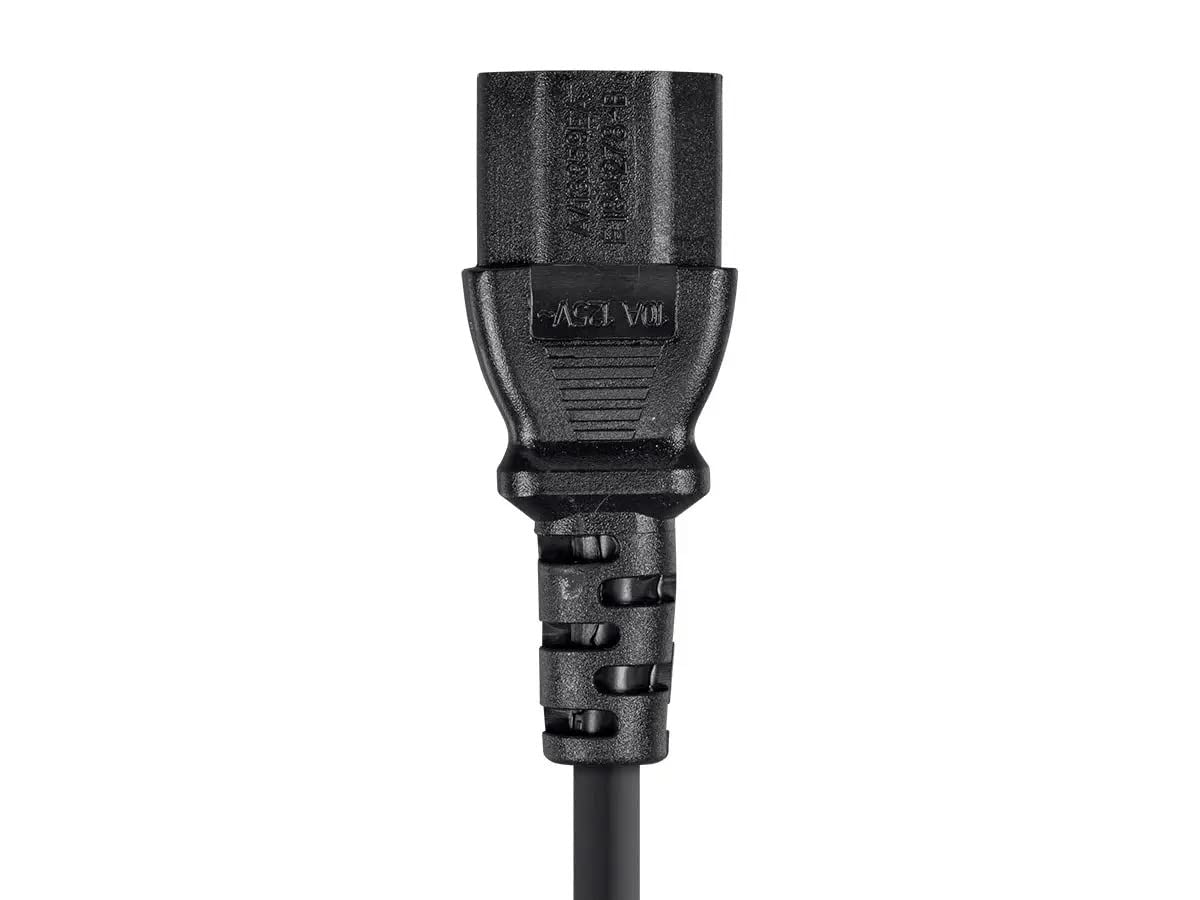 Monoprice power cord six-foot length offers flexible placement.
