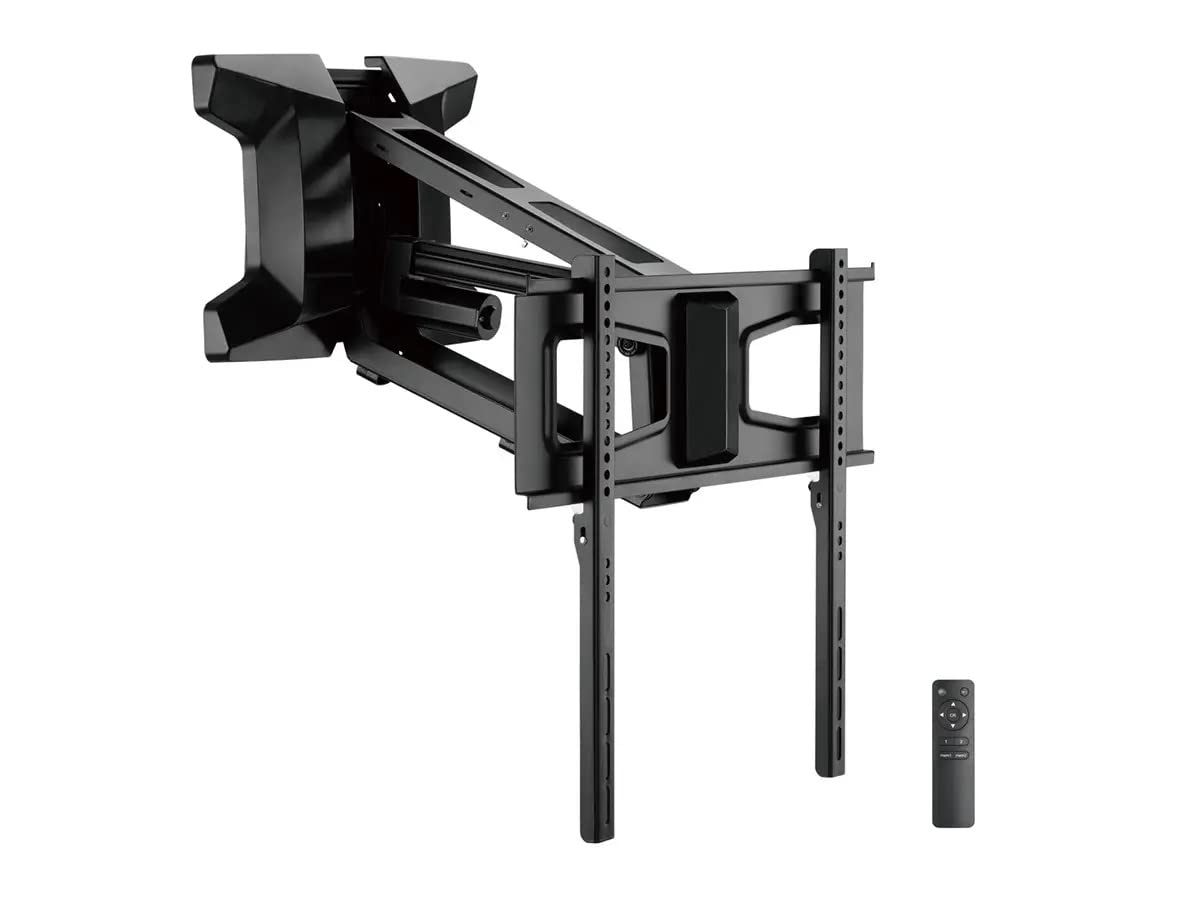 Monoprice Premium Mantel Mount height adjustable showing flexible viewing height