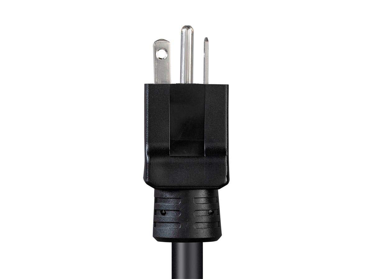 Monoprice rugged power cord in active use in a networking environment
