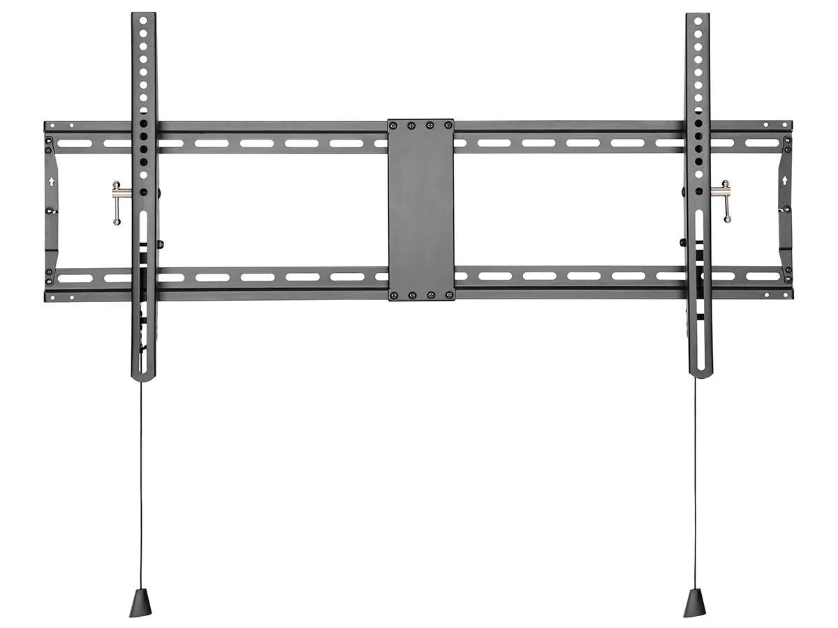 Monoprice side profile showing low-profile mount keeps TV close to wall