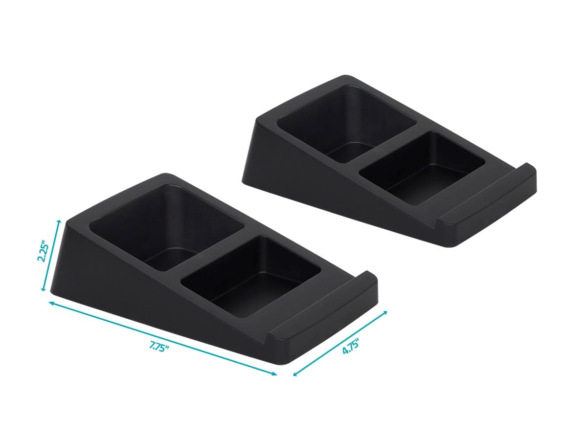 Monoprice sleek, modern design enhances desk aesthetics while supporting your speakers