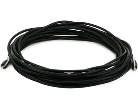 Monoprice front Toslink connector showing durable ferrule and easy insert benefit