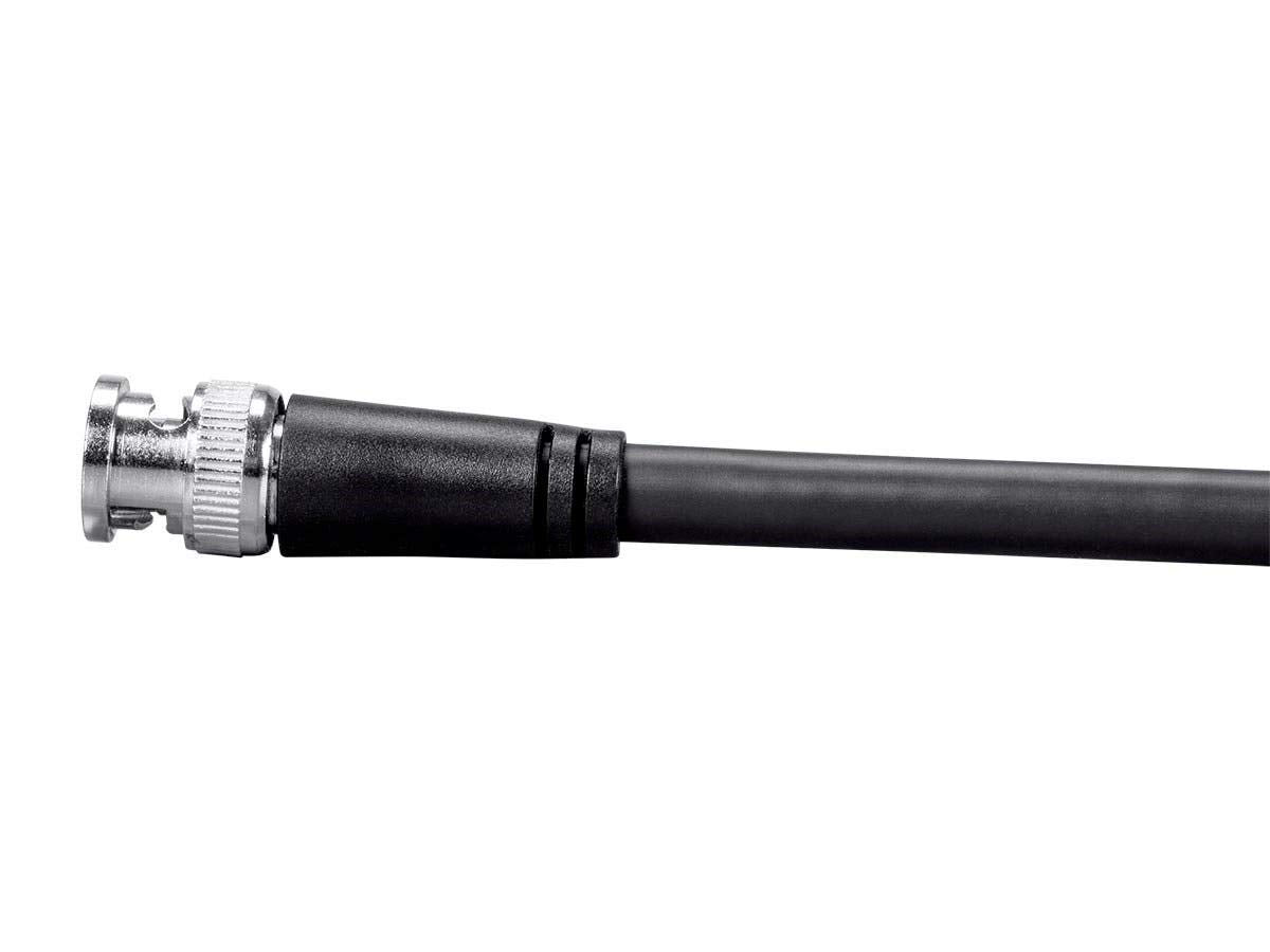 Monoprice Viper HD-SDI cable with BNC connectors for reliable 75-ohm signaling.