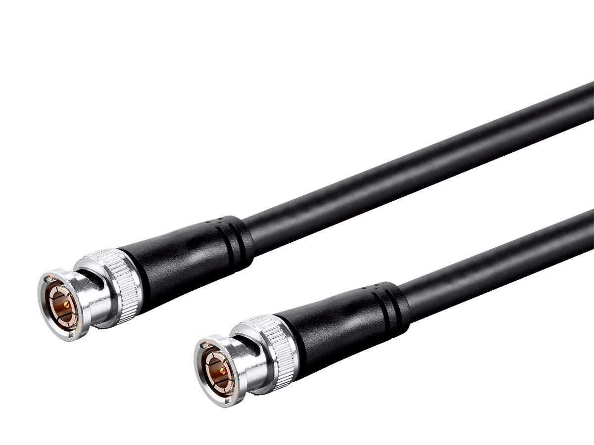 Shielding detail of Monoprice Viper RG6 cable with copper and aluminum braid.