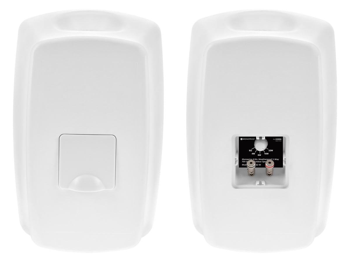 Monoprice WS-7B-62-W 70V taps and 8-ohm option for flexible installations