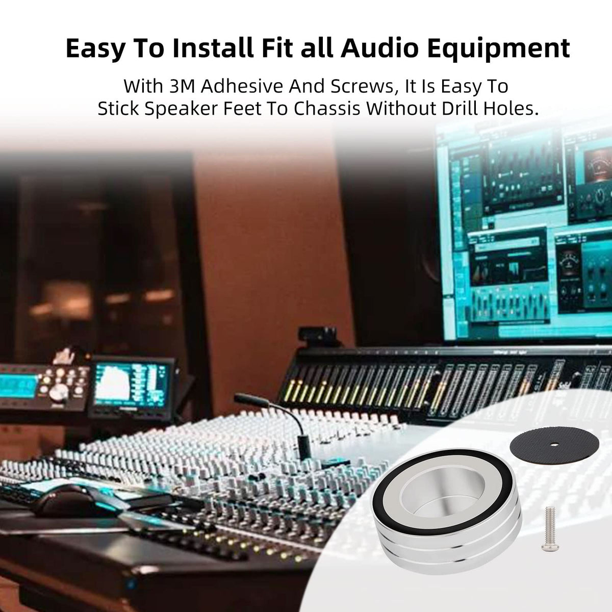 Under amplifier setup, isolation feet may tighten imaging and bass