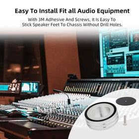 Under amplifier setup, isolation feet may tighten imaging and bass