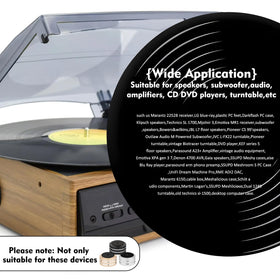 Monosaudio detail of removable rubber ring showing damping and non‑slip benefit