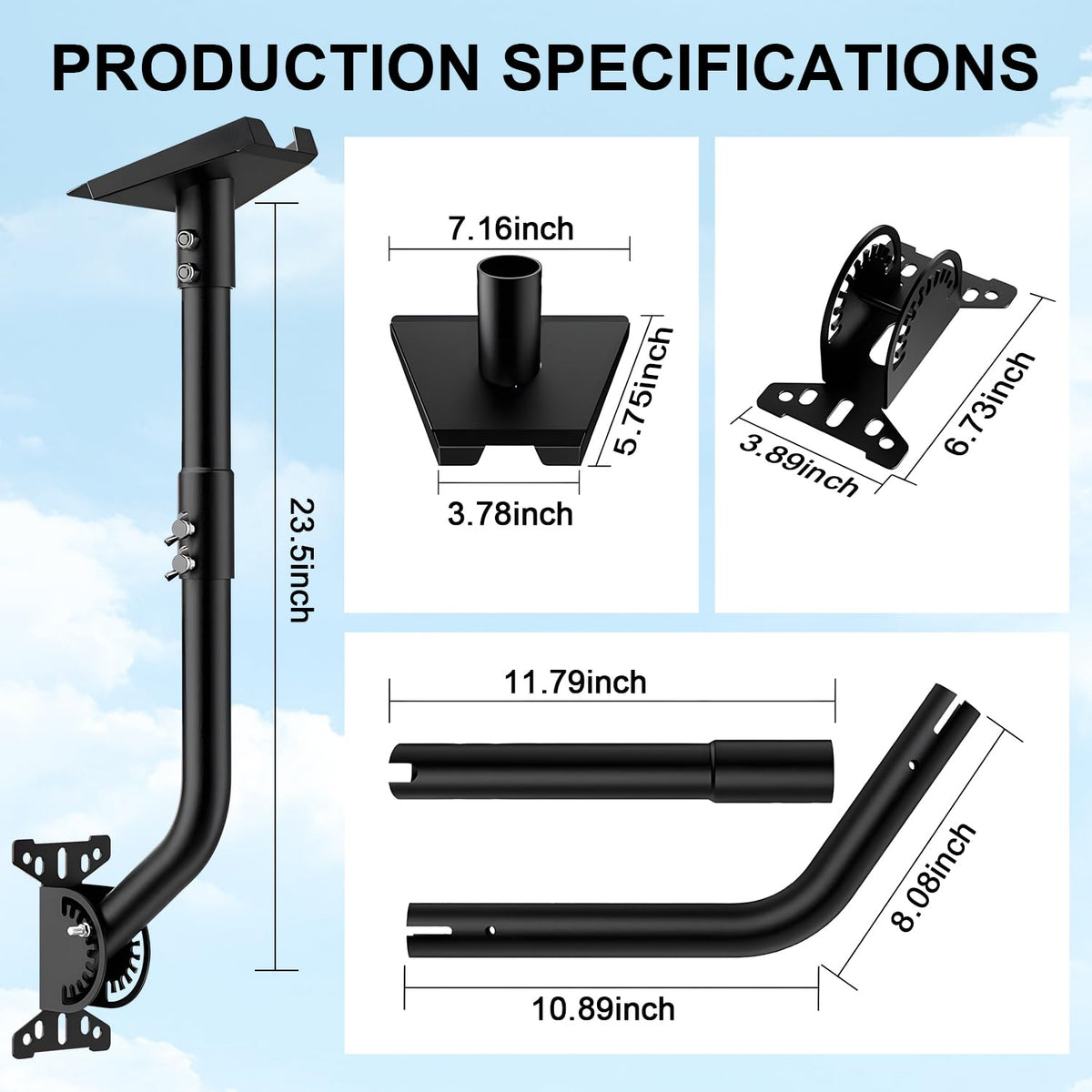 MONOJOY included high-strength hardware and bolts for reliable installation