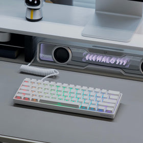 MONSGEEK unboxed package with keyboard and accessories showing ready-to-use setup convenience benefit