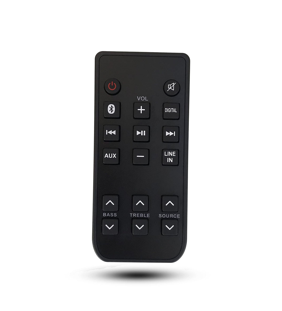 MONSIATUG replacement remote front view showing button layout and brand for easy control