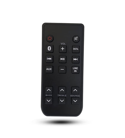 MONSIATUG replacement remote front view showing button layout and brand for easy control