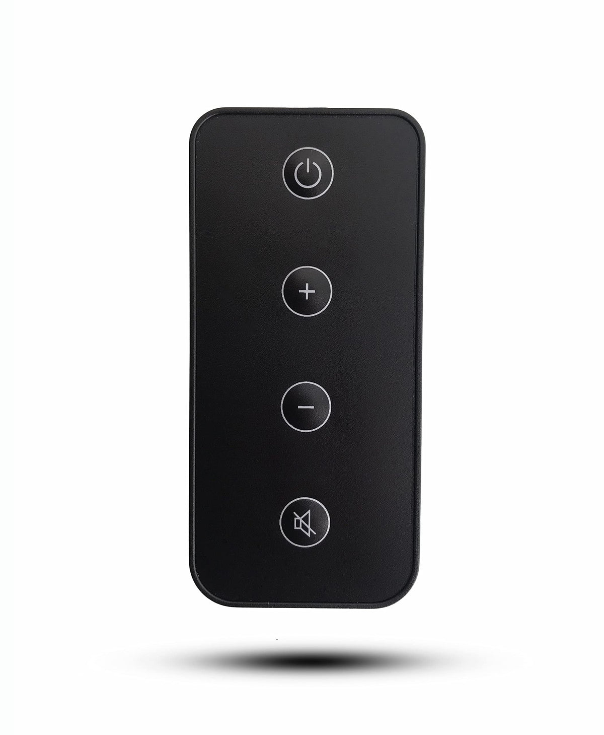 MONSIATUG remote front view showing buttons and quick control benefit