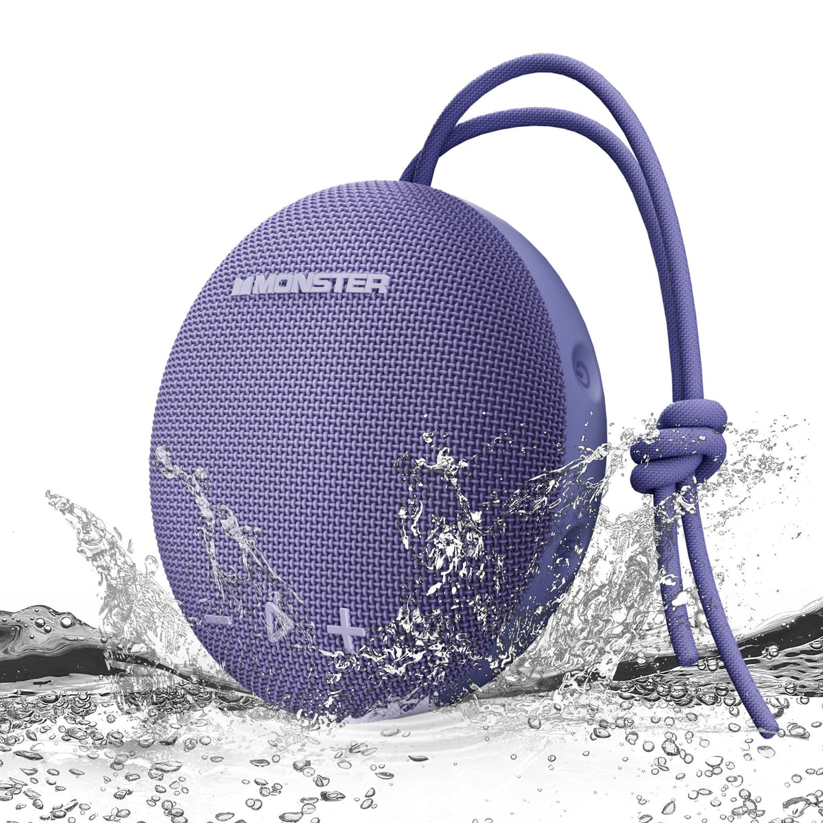 Monster 35W Bluetooth speaker front view, bold sound in a compact home-ready design.