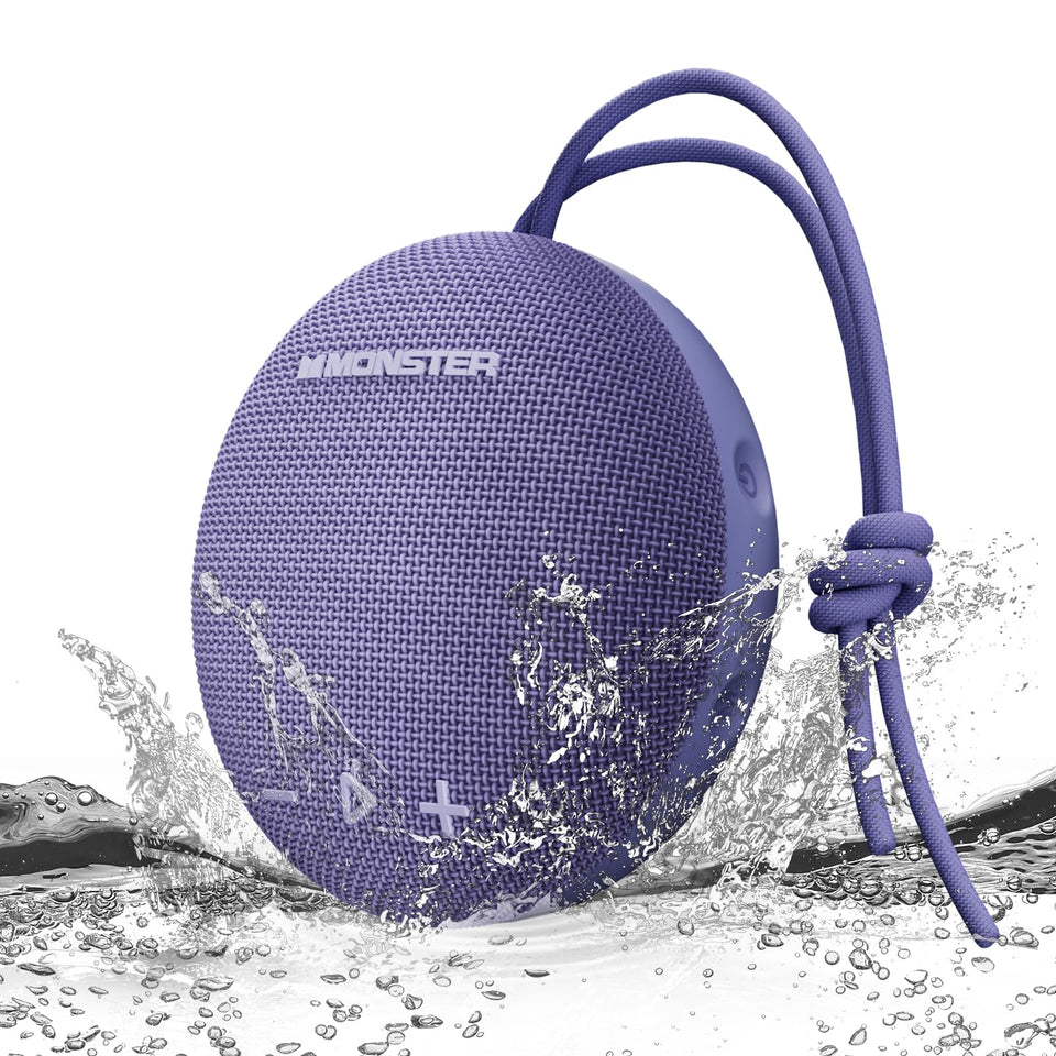 Monster 35W Bluetooth speaker front view, bold sound in a compact home-ready design.
