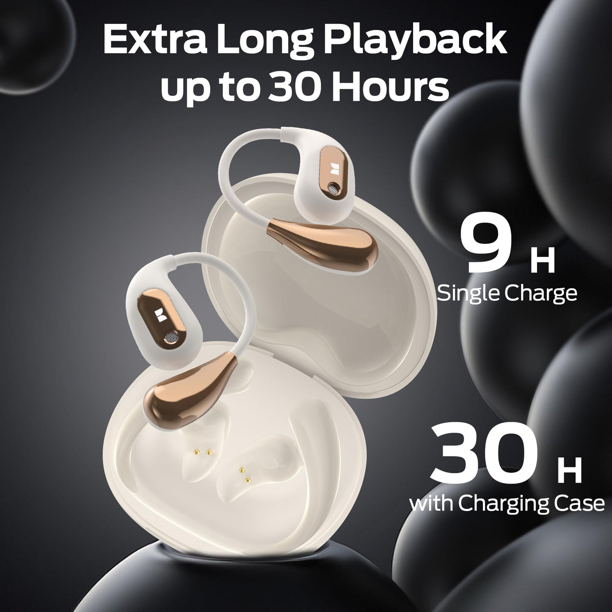 Monster AC210 open-ear headphones IPX5 waterproofing suitable for workouts
