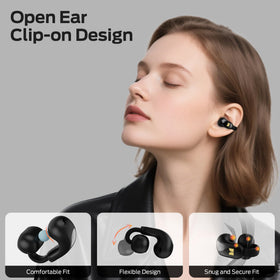 Monster AC228 side clip detail highlighting memory-alloy frame for a secure fit