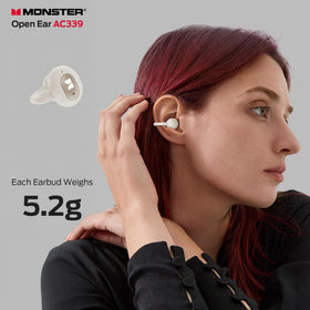 Monster AC339 side profile clip fit demonstrating secure hold and stable movement