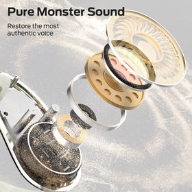 Monster AC360 side profile on ear demonstrating secure fit and situational awareness