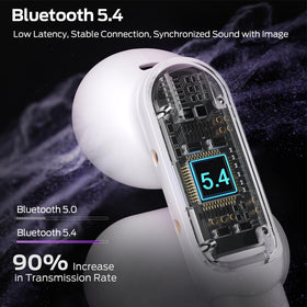 Monster AC601 ENC for calls in purple, delivering clear conversations