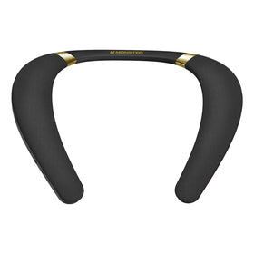 Monster Boomerang neckband hero shot showing immersive personal listening