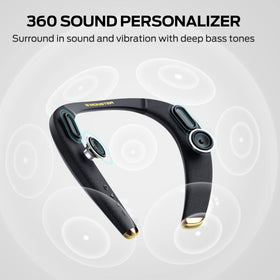 Monster Boomerang Petite around-the-neck view showing lightweight comfort.