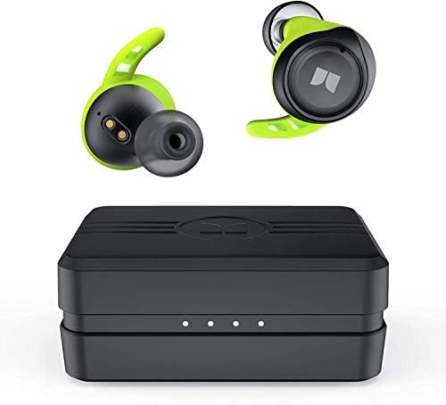 Monster Champion earbuds front view for on-the-go listening and compact design.