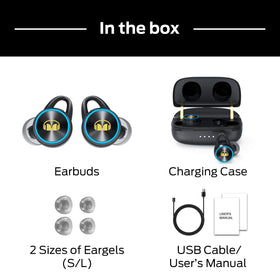 Monster Clarity 101Plus product label highlighting Bluetooth 5.3 and 28H playtime