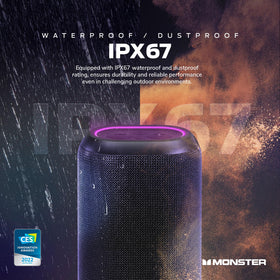 Monster DNA Max top with 10W Qi pad showing wireless charging benefit