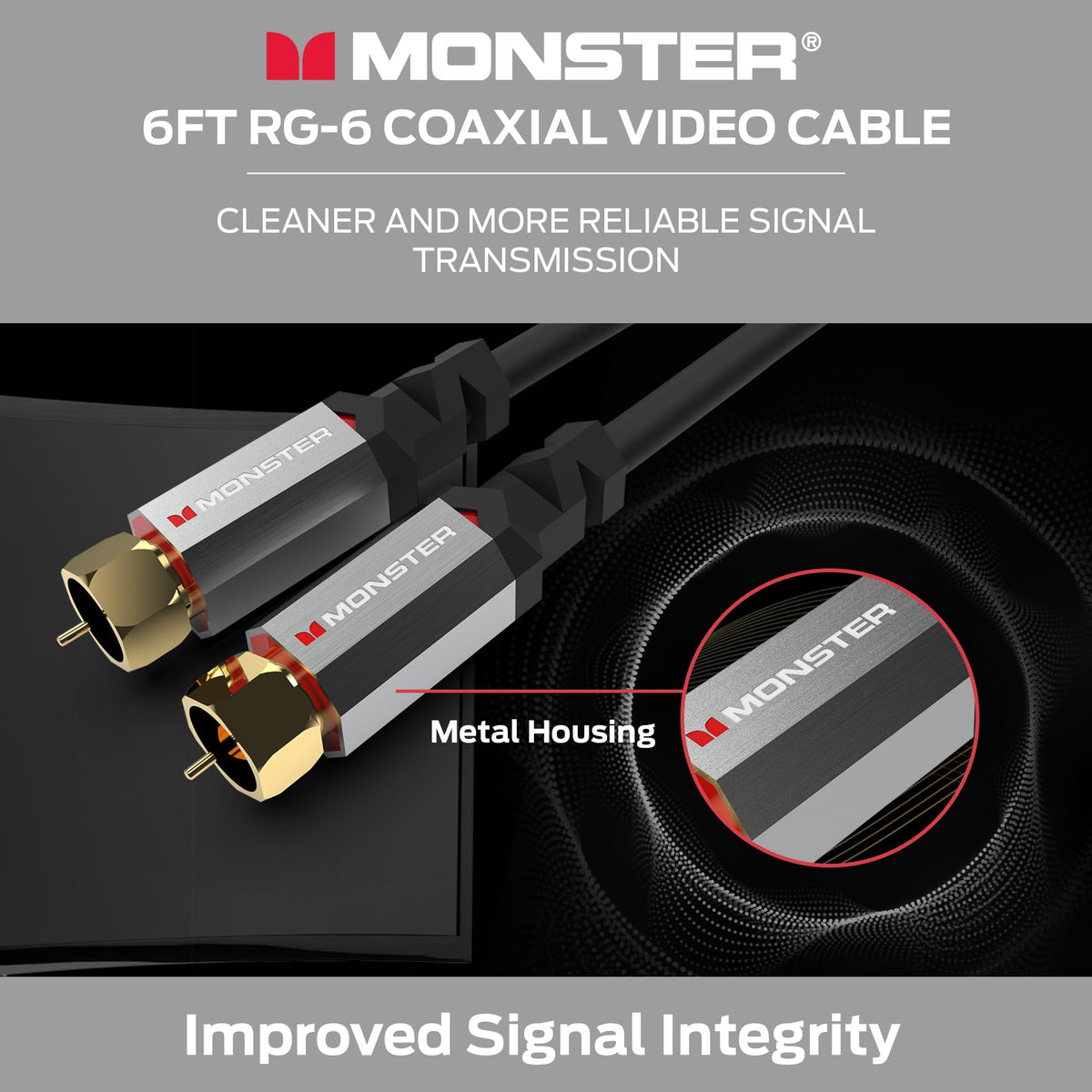 Monster Essentials Duraflex jacket enables easy routing around corners.