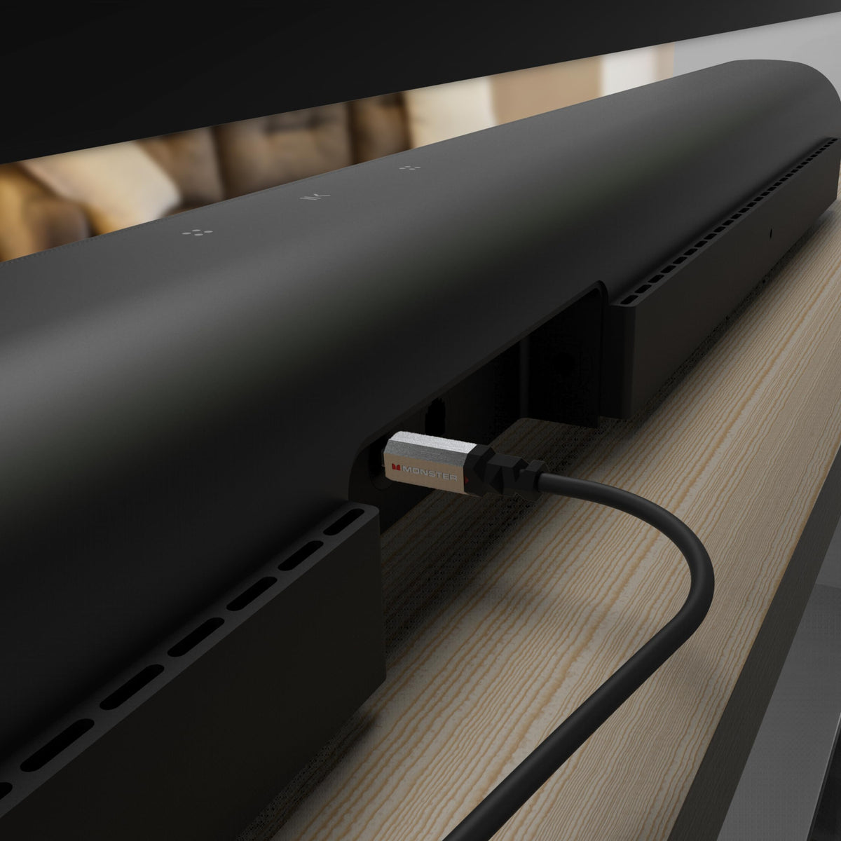 Monster Gen2 Essentials in a full home theater setup with clear dialogue.