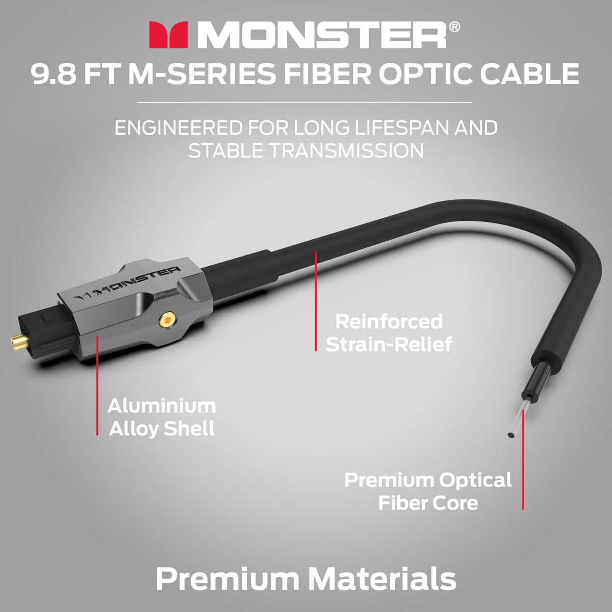 Monster M-Series jacket texture showing Duraflex exterior for bend and abrasion protection