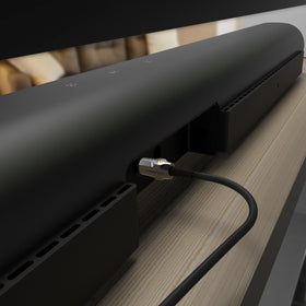Monster M-Series in living room setup demonstrating improved home theater clarity