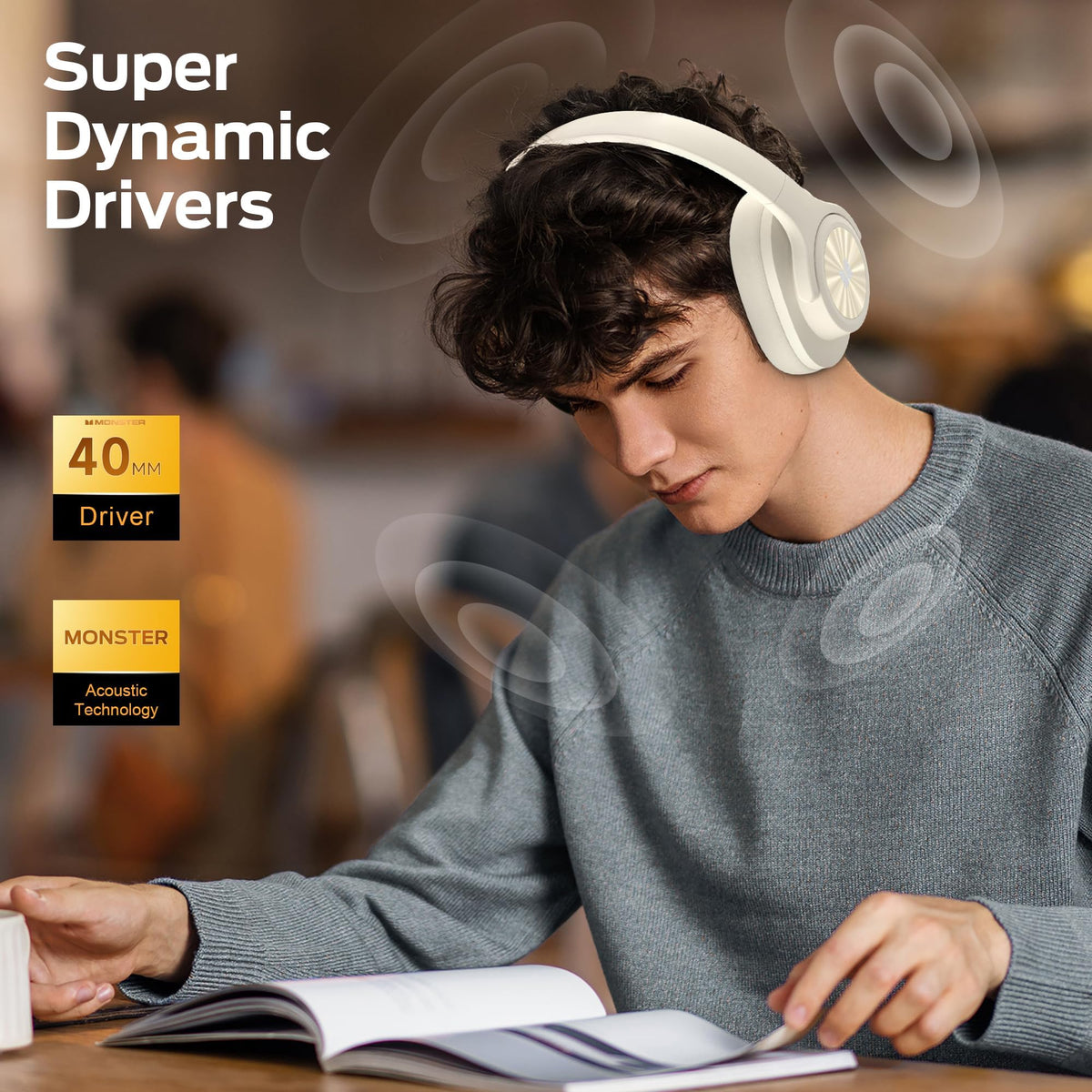 Monster Mission 200 headphones with Bluetooth 5.4 for fast connections