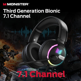 Monster Mission 320 side profile highlighting headband fit and balance