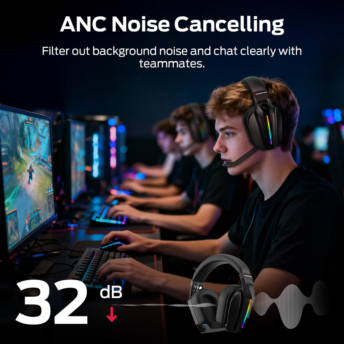 Monster Mission ANC200 Bluetooth connection shows versatile multi-device pairing