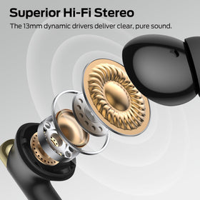 Close-up of Monster earbud texture highlighting premium diaphragm detail