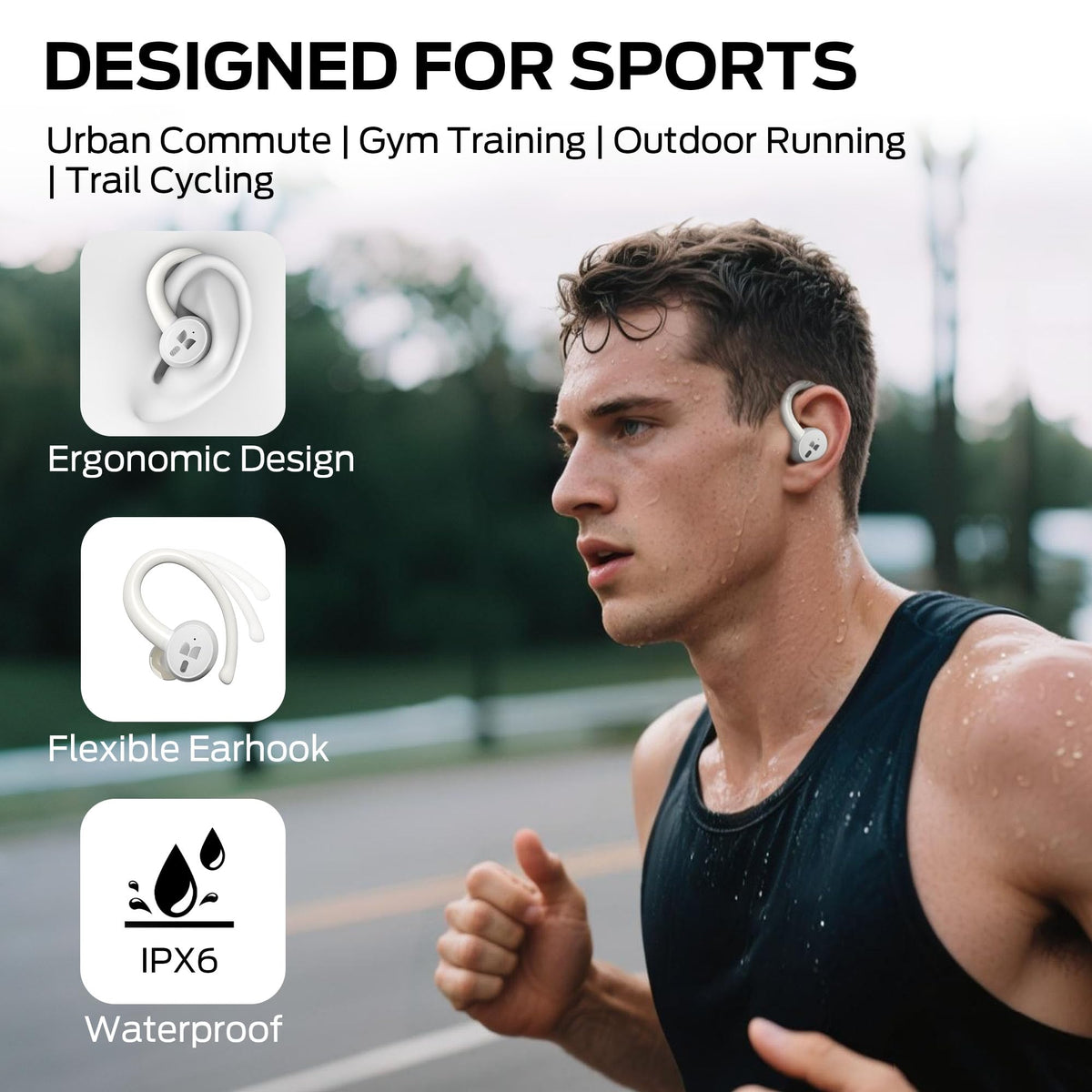 Monster N-Lite 216 Earbuds offer up to 8 hours per charge.