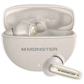 Monster N-Lite 310 front packaging showing earbuds and case, highlighting brand quality