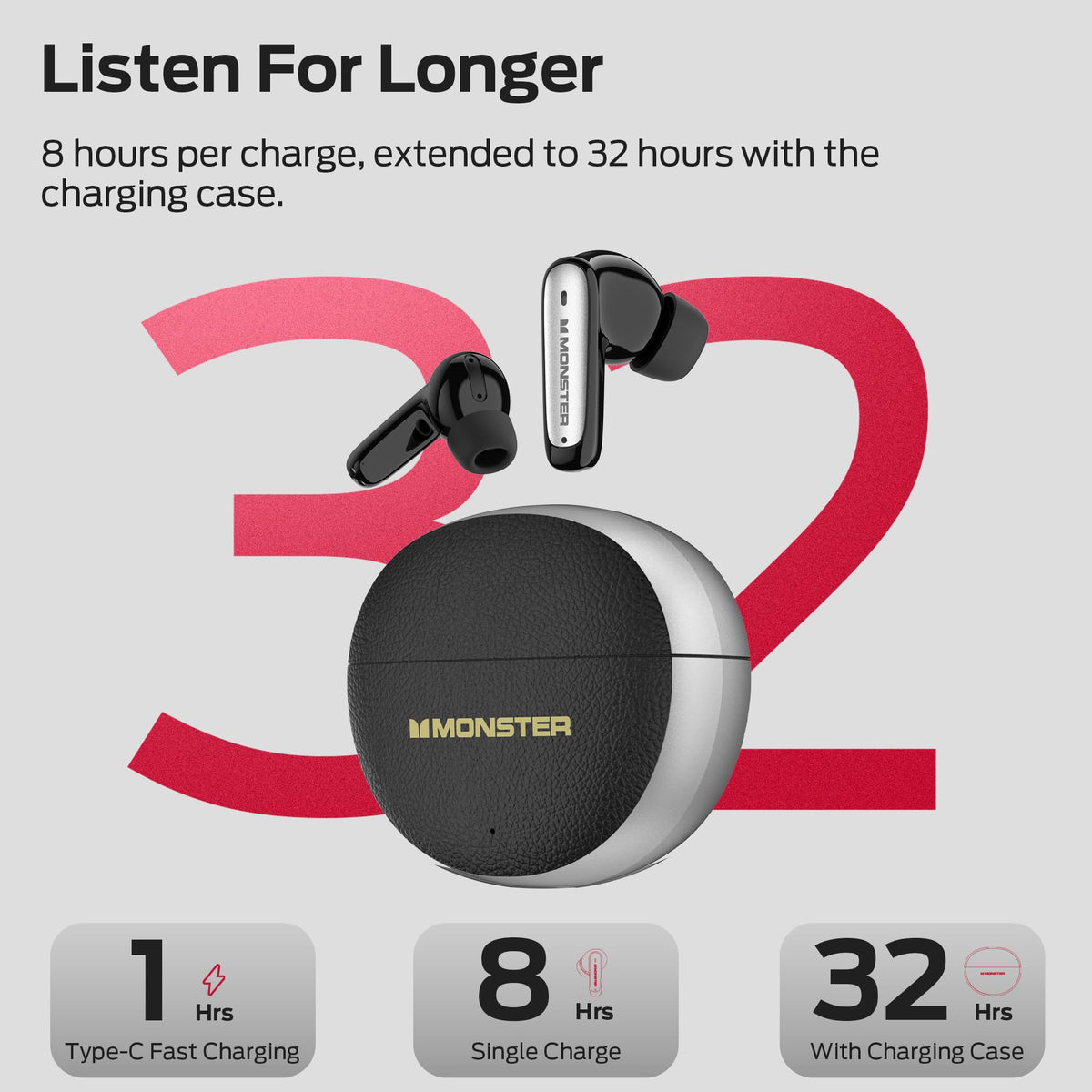 Monster N-Lite 310 beside keys showing compact size for pocket-friendly portability