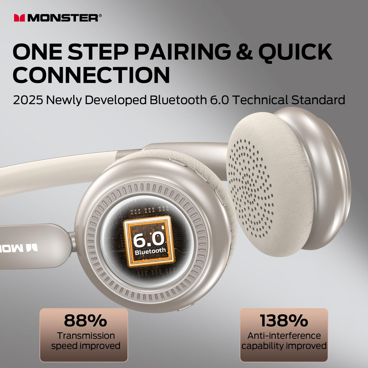 Monster N-Tune MINI 01 side profile highlighting metal headband and comfort