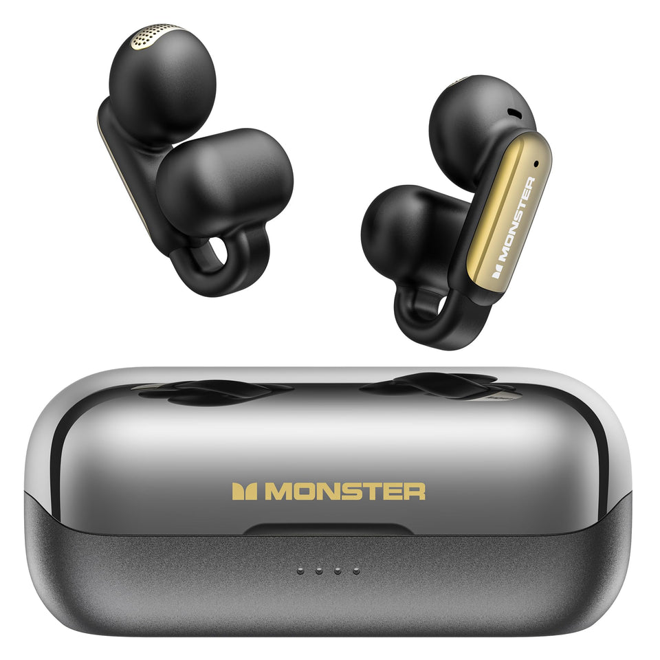 Monster Open AC601 open-ear design provides all-day comfort.
