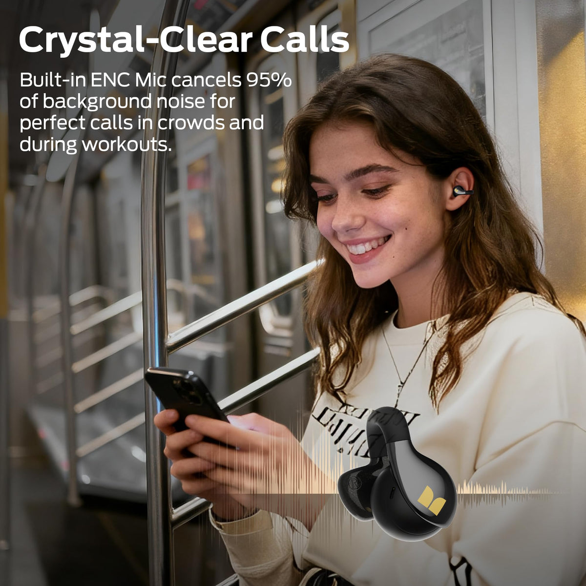 Monster Open Ear AC225 36-hour playtime with charging case.