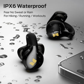 Monster Open Ear AC225 lightweight 5.1g per earbud for wear.