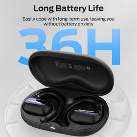 Monster Open Ear AC322 highlights 36-hour battery life with charging case.