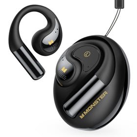 Monster Open Ear AC335 case rotation: secure protection with easy access on the go.