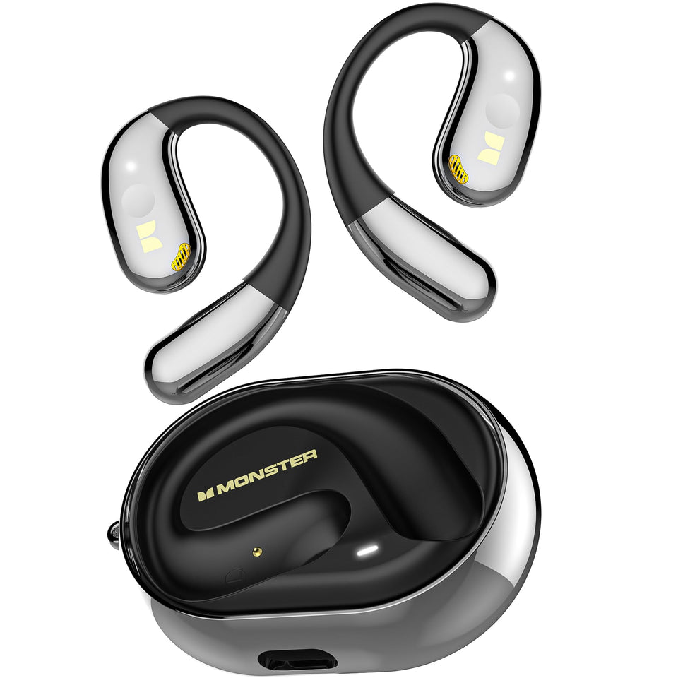 Monster Open Ear AC360 with rotating magnetic cover for easy wear and playful use