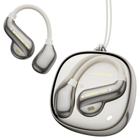 Monster AC390 open-ear headphones with a 13mm driver for rich, dynamic sound on the move.