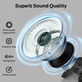 Monster open free AC100 dual driver closeup showing audio components and clarity